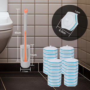 Cepillo de baño desechable HOLAMOPA con cabezal de esponja antibacteriana, herramienta de higiene de baño portátil de limpieza giratoria rápida - Product Image 2