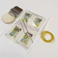 Kit de tissage et de réparation portable en bois pour débutants – Petit métier à tisser simple