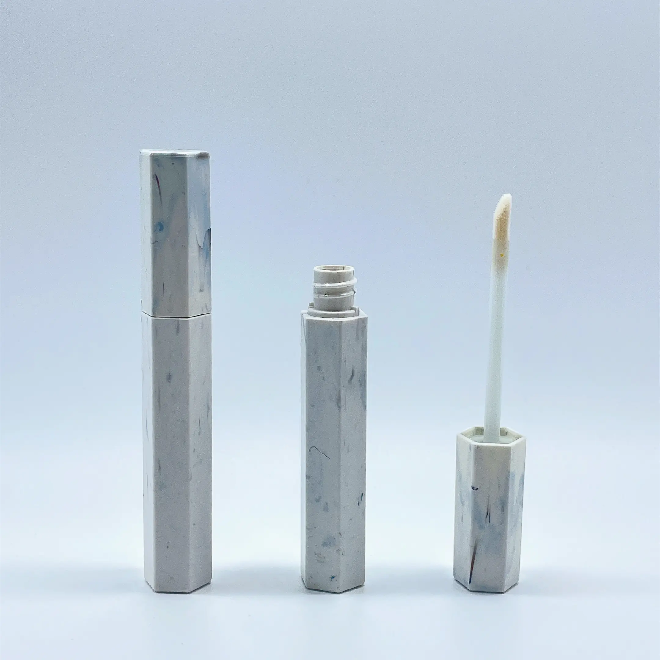 New customized five corner lip gloss bottle Lip Glaze tube cosmetics packaging
