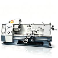 Tour à métaux de table WM210V400, portée de tournage 210 mm, entre centres 400 mm, 50-2500 tr/min, 900 W, alésage de broche 38 mm, mandrin 125 mm
