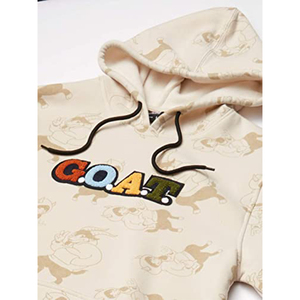 Sweat à capuche pour homme Out Look 100% coton chenille Patch Sweatshirt avec broderie Technics Hiver - Product Image 3