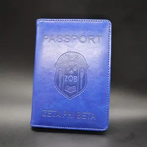 Pronto para Enviar Zeta Phi Beta PU Couro Passaporte Capa em 2024 Grego Vestuário Presentes Set