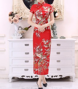 Vente en gros de la nouvelle robe Cheongsam vintage améliorée des fabricants pour femmes, <span class=keywords><strong>grande</strong></span> <span class=keywords><strong>taille</strong></span>, banquets quotidiens Empire Paisley - Product Image 5
