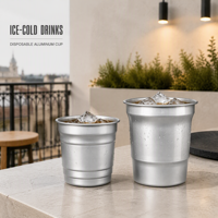 Nouveaux produits – Tasses à bière en métal personnalisées de 9, 16, 20 et 32 oz, mugs à café réutilisables en aluminium pour fêtes et bars