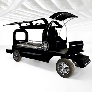 Cercueil funéraire personnalisé de haute qualité noir, modèle européen, avec dépose XCEGO, pour transport funéraire - Product Image 1