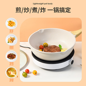 กระทะไม่ติดกระทะหินไมแฟน 28 ซม. พร้อมด้ามจับไม้ สำหรับเตาแม่เหล็กไฟฟ้าและเตาแก๊ส - Product Image 4