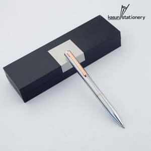 Stylos à bille de luxe personnalisables avec logo, multicolores, pour bureau, hôtel, signature, gravure laser, métal, pour l'école - Product Image 4