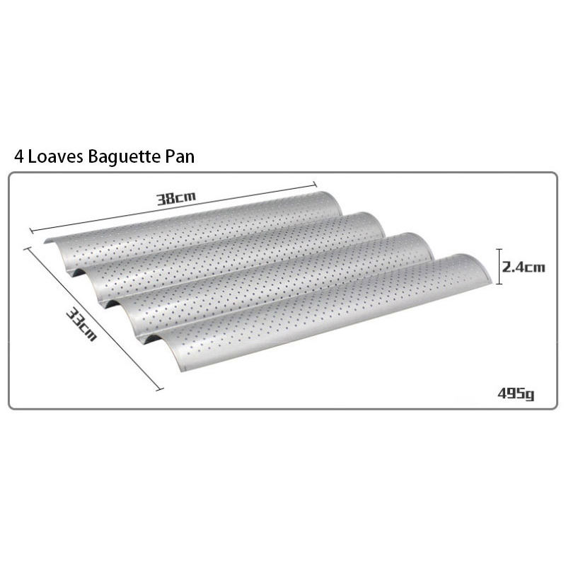 ขนมปัง 4 ก้อน สีเงิน