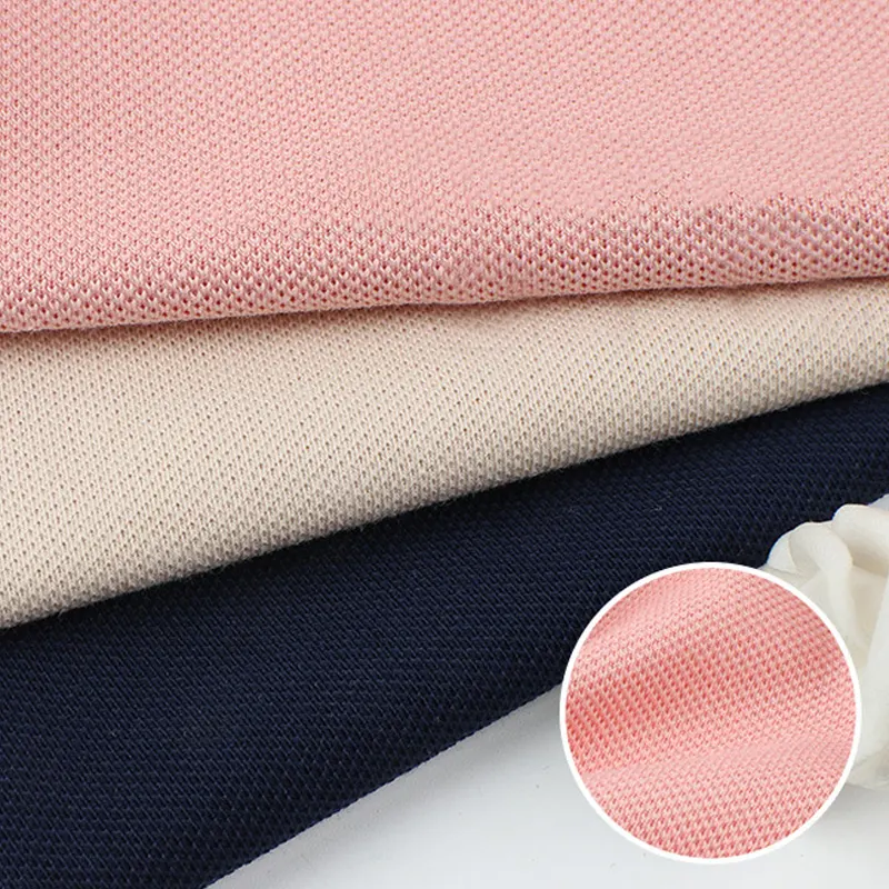 Sự hài lòng cao Supima Cotton Polo Áo sơ mi vải sọc dệt 120 Polo t Áo sơ mi thoải mái Pique vải