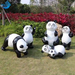 Scultura in Resina a Grandezza Naturale, Ornamento <span class=keywords><strong>di</strong></span> Personaggi Animali Cartoon, <span class=keywords><strong>Immagine</strong></span> <span class=keywords><strong>di</strong></span> Film, Mascotte, Sculture <span class=keywords><strong>di</strong></span> Panda Carine - Product Image 5