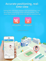 Reloj Inteligente para Niños con Tarjeta SIM 2G, para Niños y Niñas, Compatible con IOS y Android, Videollamadas, GPS+WIFI+LBS, Reloj Inteligente para Niños