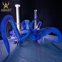 Modèle de pieuvre gonflable réaliste, pieuvre gonflable personnalisable sur le thème sous-marin pour la décoration d'expositions scéniques