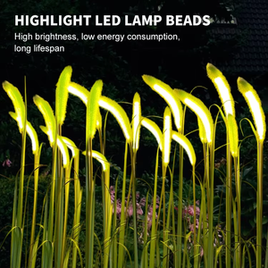 Luz LED de Jardín para Plantas con Forma de Setaria, de PVC, con Clasificación IP65, de Alta Luminosidad y Luz Cálida, Fácil Instalación, <span class=keywords><strong>Solar</strong></span> - Product Image 2