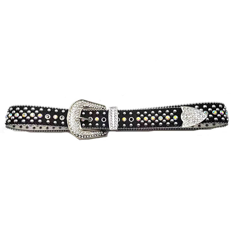 New Bling BB Studded Y2K Belt with Large Steel Buckle  display picture 1