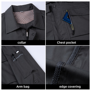 Combinaisons de travail durables en mélange de polycoton, uniformes de sécurité confortables et respirants pour les travailleurs industriels - Product Image 4