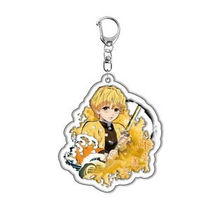 Anime <span class=keywords><strong>Demon</strong></span> <span class=keywords><strong>Slayer</strong></span> Keychain Zenitsu & Nezuko Pendant Metal Keyring Jewelry for Halloween & Christmas Handmade Gift Idea - Product Image 4