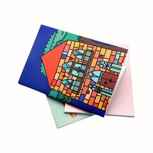 Carnet à couverture imprimée en couleur, relié à plat, cousu, A5 A4, 24 feuilles, avec des illustrations vibrantes pour journal quotidien et cadeau - Product Image 6