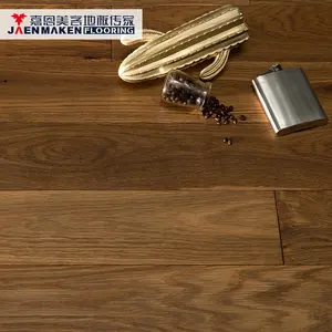 12mm हाथ Scraped तार ब्रश सतह बहुपरत इंजीनियर लकड़ी फर्श