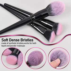 18Pcs Synthetic Hair Makeup Brush Set Wood Handle Custom Logo Private Label Face Eye Brushes with Fan Brush and <b>Bag</b> - Product Image 6