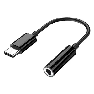 Heißer Verkauf Fabrik preis USB C Typ C zu 3,5mm Kopfhörer anschluss Adapter kabel USB-C Aux Audio Converter