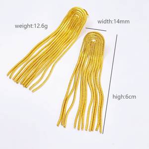 Wholesale <b>Fine</b> High Quality Women Gold Plated Stainless Steel Jewelry Set for Women Stainless Steel Design <b>Earrings</b> - Product Image 5