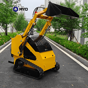 EPA 1.2 tấn thủy lực mini Skid chỉ đạo loader đa chức năng phía trước Crawler loader với động cơ cốt lõi để bán - Product Image 4