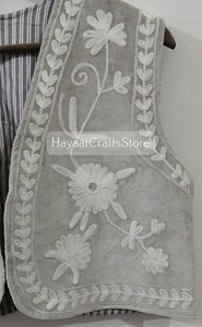 Gilet en velours chic floral : Sublimez votre style avec un confort luxueux – Veste sans manches en velours 100 % coton pour l'hiver et le printemps - Product Image 4