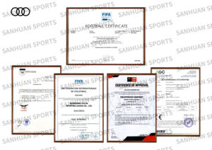 Sanhuan Ballon de football officiel en cuir PU de haute qualité Logo personnalisé Ballon de football Produit du fabricant - Product Image 6