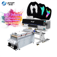 Machine de fabrication de t-shirts DTF LETOP 600MM fluorescente 9 couleurs pour impression textile numérique rouleau à rouleau