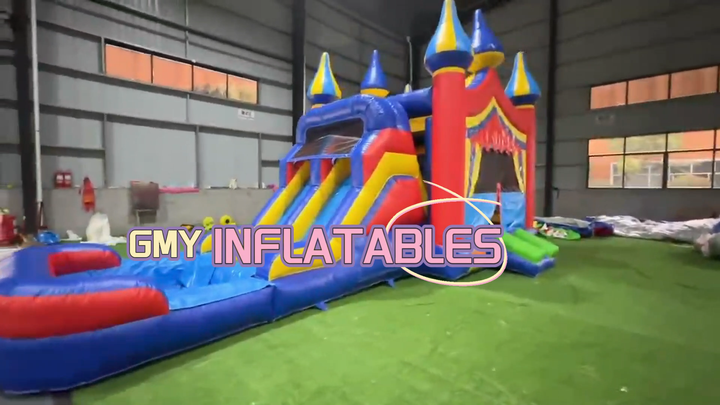 Castillo Hinchable XXL SportBob Con Tobogán Acuático, Piscina De Pelotas, Portería De Fútbol Y Canasta De Baloncesto, Con Soplador Incluido