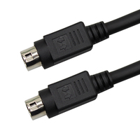 Mini-DIN-Kabel Mini-DIN-PS/2-Anschlusskabel 6-polig Mini-DIN-Buchse auf BNC 9-polig Mini-DIN-Kabel