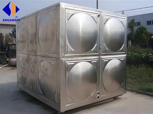 Fournisseurs d'usine de réservoirs d'eau carrés boulonnés en acier inoxydable SS304 de 20m³ et 50m³ (5000 gallons) pour le stockage d'eau domestique en <span class=keywords><strong>France</strong></span> - Product Image 2