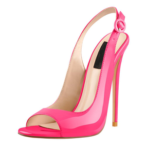 Personalizza le scarpe con <span class=keywords><strong>tacco</strong></span> alto Peep Toe sfumate <span class=keywords><strong>bordeaux</strong></span> per le donne sandali con <span class=keywords><strong>tacco</strong></span> 12cm con cinturino e cinturino - Product Image 4