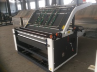 Machine semi-automatique de laminage de papier ondulé en carton