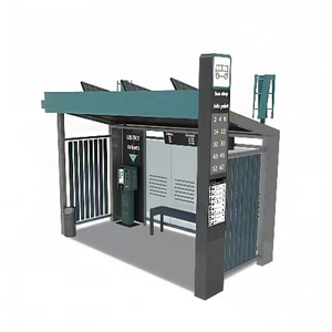 Urban <strong>Road</strong> Smart Bus Shelter, Galvanized Steel Stainless Steel, Custom Modern Intelligent Public <strong>Transit</strong> Station. - Product Image 4