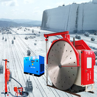 Machine à découper la pierre à Double lame, outil de coupe de roche pour bloc de marbre, granit avec scie à fil à haute efficacité