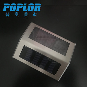 ไฟติดผนังโซลาร์เซลล์ Poplor แบบ 3 LED ทำจากอลูมิเนียมอัลลอยด์ สำหรับสวนภายนอกอาคาร พร้อมเซ็นเซอร์ตรวจจับแสง - Product Image 2