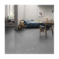 Carreaux Céramique Ciment Gris Antidérapants 60x60 cm pour Sol et Mur de Salle de Bain