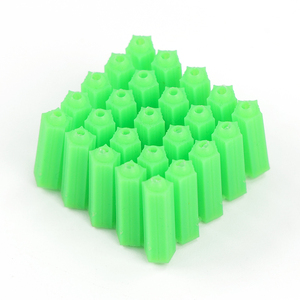 Chevilles murales en nylon vert de haute qualité, chevilles à expansion en plastique pour applications en maçonnerie, briques et béton - Product Image 2