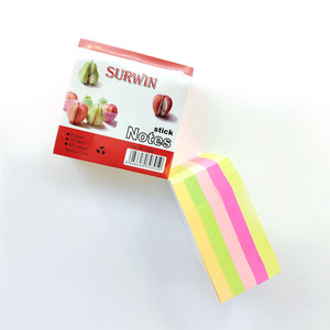 Notes autocollantes écologiques personnalisées avec logo, bloc-notes coloré 3x3'' pour les étudiants - Product Image 2