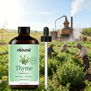 Olio di <span class=keywords><strong>Timo</strong></span> all'Ingrosso per Trattamento Capelli Crescita Quotidiana 100% Puro Naturale Biologico Olio Essenziale di <span class=keywords><strong>Timo</strong></span> per Cura della Pelle <span class=keywords><strong>Aromaterapia</strong></span> - Product Image 1