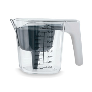 Set di misurini Lacor da 1L con tazze integrate per uso in cucina - Product Image 1