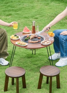 Zogifts all'ingrosso Set da tè <span class=keywords><strong>Barbecue</strong></span> da giardino all'aperto stufa a carbone pieghevole griglia di carbone <span class=keywords><strong>per</strong></span> uso domestico - Product Image 3