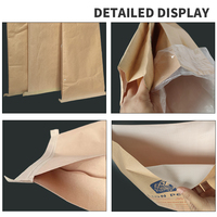 Op maat gemaakte zakken van 25kg/50kg, gecoat met kraftpapier en PP geweven papier-plastic composiet, voor voedsel, meel, chemische poeders, kunstmest en veevoer.