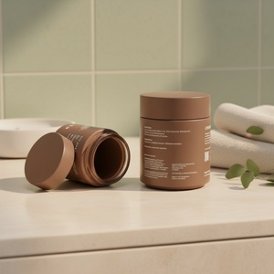 Bocaux en verre pour emballage de crème cosmétique, vert mat transparent/couleur personnalisée, bouchon à vis, logo personnalisé, 5ml-250ml - Product Image 5