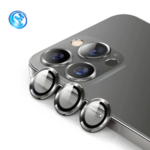 Lente protectora de lente de cámara para iPhone 13 14 15 Pro Max Anillo de metal Protector de lente de cámara de vidrio templado - Product Image 4