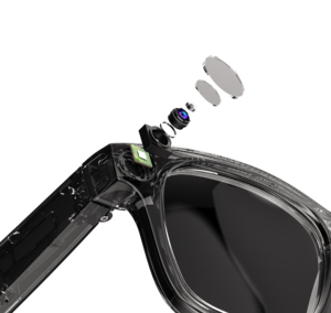 Gafas Inteligentes UniTek <span class=keywords><strong>con</strong></span> IA, <span class=keywords><strong>Aplicación</strong></span> HeyCyan, <span class=keywords><strong>Cámara</strong></span> <span class=keywords><strong>de</strong></span> 800W, Grabación <span class=keywords><strong>de</strong></span> Video <span class=keywords><strong>de</strong></span> 1080P, Traducción en Tiempo Real, Control por Voz, Resistencia al Agua IPX-5 - Product Image 5