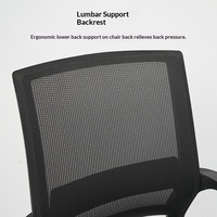 Kursi Kantor Eksekutif Tanpa Roda, Kursi Komputer Ruang Rapat, Kursi Mesh Sederhana Ergonomis, Basis Aluminium Model 848C, Outlet Pabrik