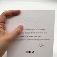 Cartes de remerciement personnalisées avec logo en feuille d'or, cartes de vœux gaufrées et débossées en feuille d'or blanc mat, cartes de remerciement professionnelles