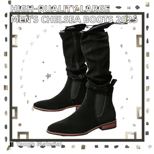 2025 Men's Chelsea Business Boots High Quality Faux Suede Upper Solid Pattern All Seasons Ankle Height Pointed Toe Rubber <b>Insole</b> - Product Image 2
